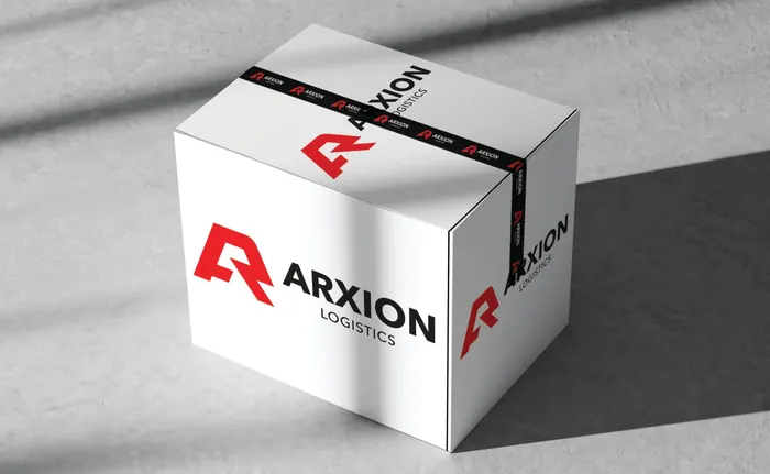 Arxion branded shipping box
