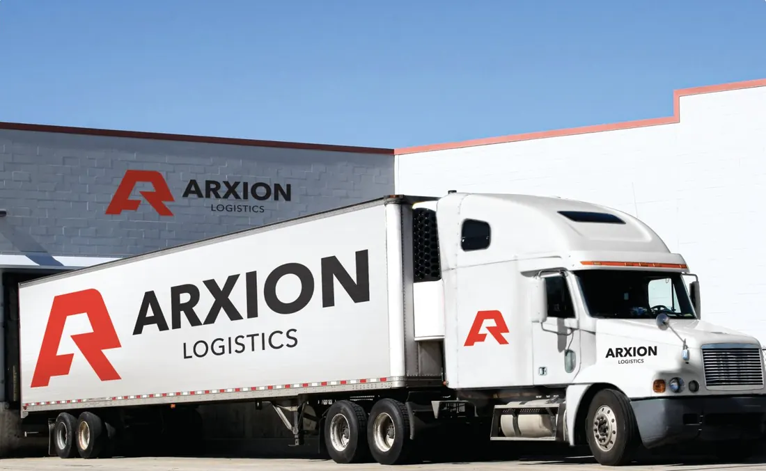 Arxion branded delivery truck
