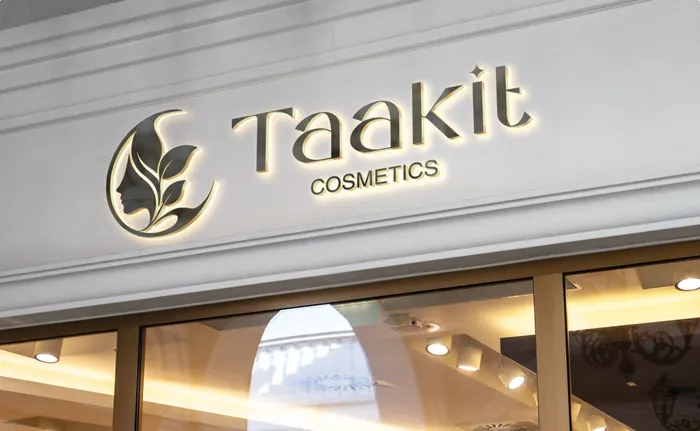 Taakit illuminated storefront sign